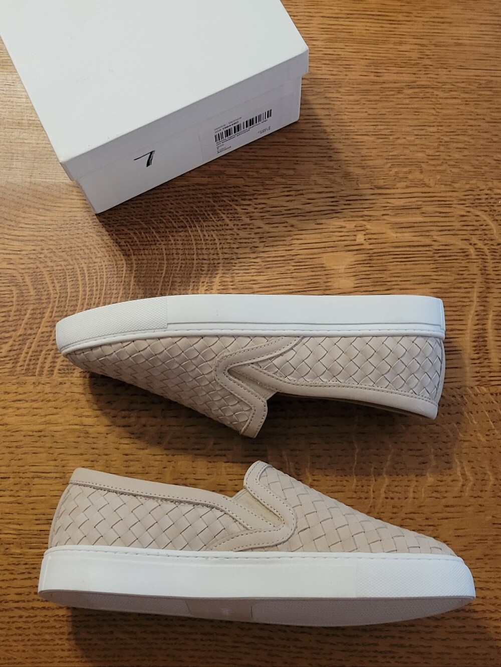 Quince Handwoven Leather Slip-on Sneaker - Almond - Picture 11 of 13